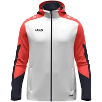 Jako Kapuzenjacke Dynamic - weiß/coral/marine