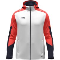 Jako Kapuzenjacke Dynamic - weiß/coral/marine