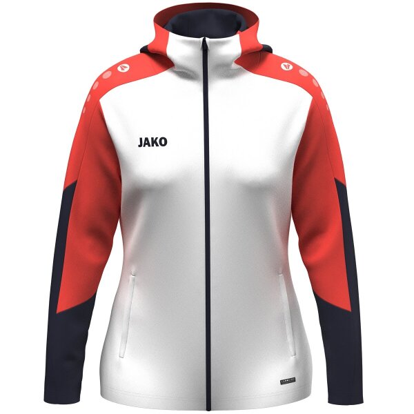 Jako Kapuzenjacke Dynamic - weiß/coral/marine