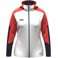 Jako Kapuzenjacke Dynamic - weiß/coral/marine