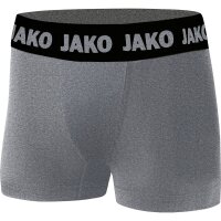 Jako Boxershort Funktion kurze Hose Unisex - grau meliert