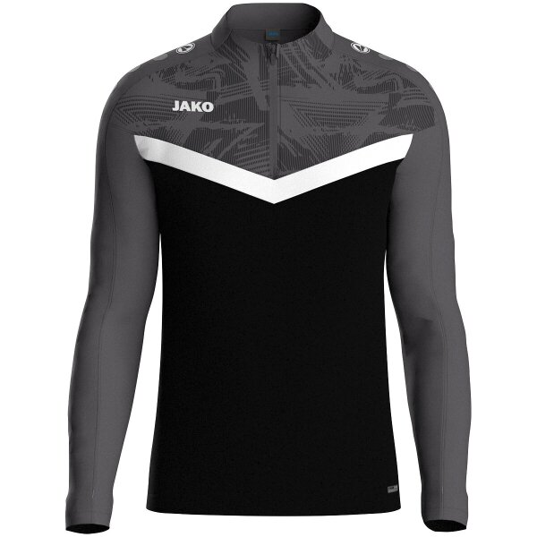 Jako Ziptop Iconic Kinder - schwarz/anthrazit