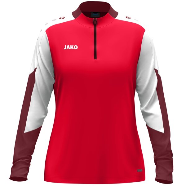 Jako Ziptop Dynamic - rot/weiß/dunkelrot