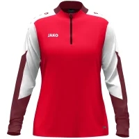 Jako Ziptop Dynamic - rot/weiß/dunkelrot