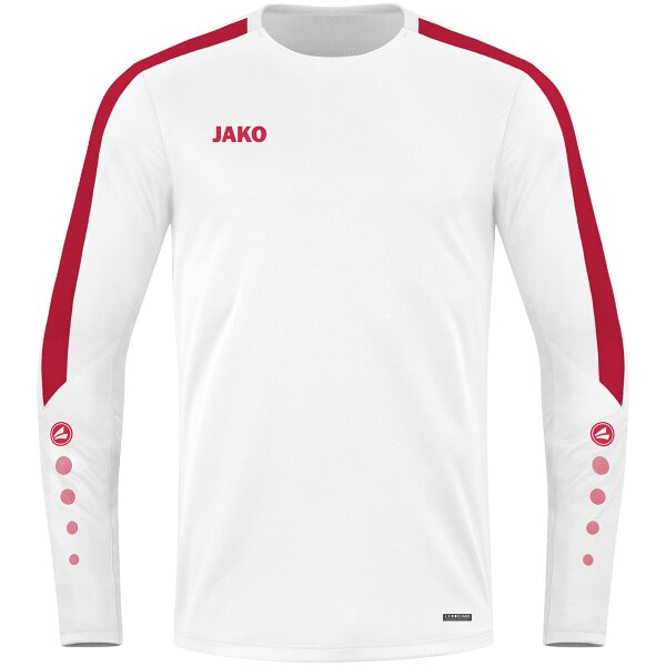 Jako Sweat Power - weiß/rot