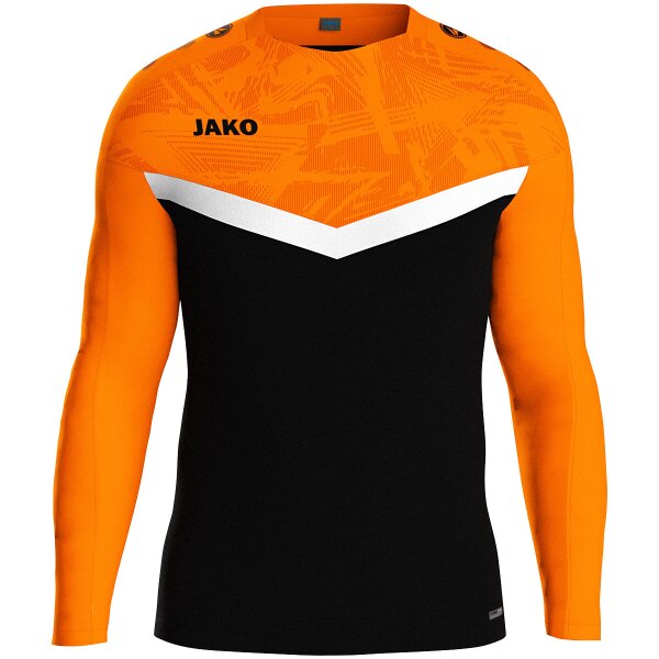Jako Sweat Iconic Kinder - schwarz/neonorange