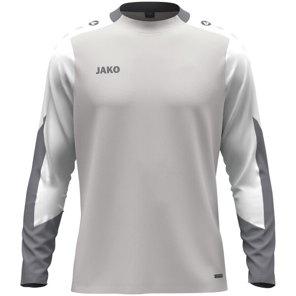 Jako Longsleeve Dynamic - hellgrau/weiß/grau