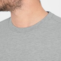 Jako T-Shirt Organic Stretch - hellgrau meliert
