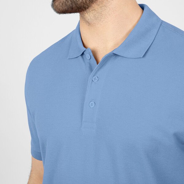 Jako Polo Organic - eisblau