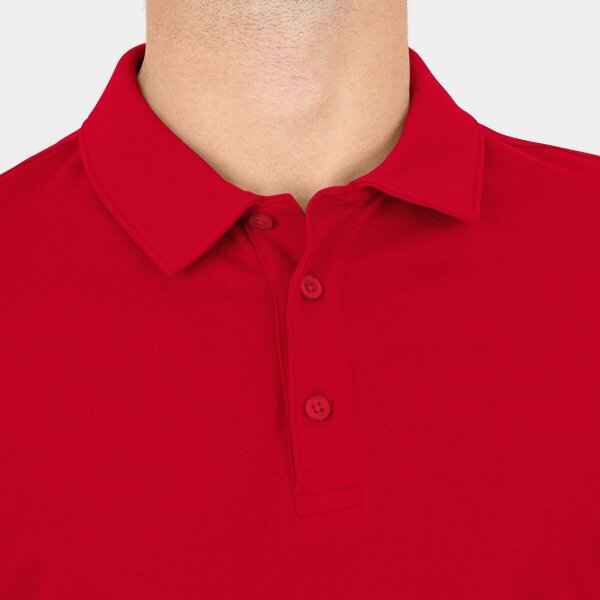 Jako Polo Organic Stretch - rot