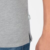 Jako Polo Organic Stretch - hellgrau meliert