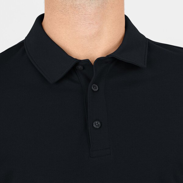 Jako Polo Organic Stretch - schwarz