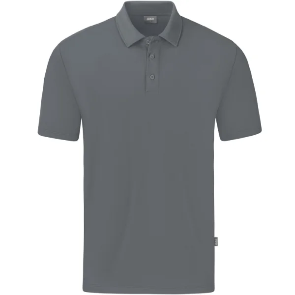 Jako Polo Organic Stretch - steingrau
