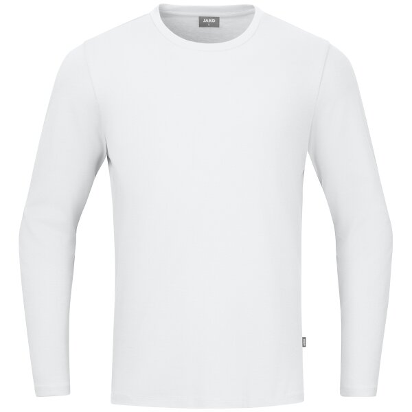 Jako Longsleeve Organic - weiß