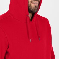 Jako Kapuzensweat Organic - rot