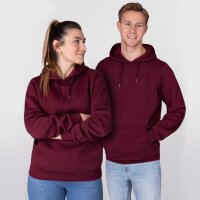 Jako Kapuzensweat Organic Kinder - maroon