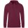 Jako Kapuzensweat Organic - maroon