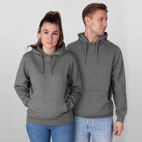 Jako Kapuzensweat Organic Kinder - steingrau