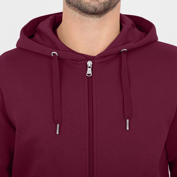 Jako Kapuzenjacke Organic - maroon