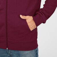 Jako Kapuzenjacke Organic - maroon