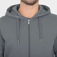Jako Kapuzenjacke Organic - steingrau