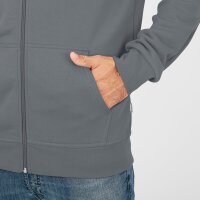 Jako Kapuzenjacke Organic - steingrau