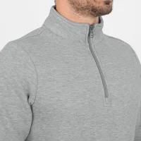 Jako Ziptop Organic Sweatshirt Unisex - hellgrau meliert