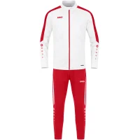 Jako Trainingsanzug Polyester Power Kinder - weiß/rot