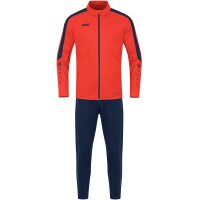 Jako Trainingsanzug Polyester Power Kinder - flame/marine