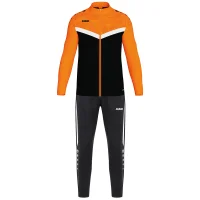 Jako Iconic Polyesteranzug Kinder - schwarz/neonorange