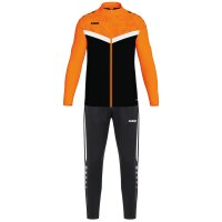 Jako Polyesteranzug Iconic Kinder - schwarz/neonorange