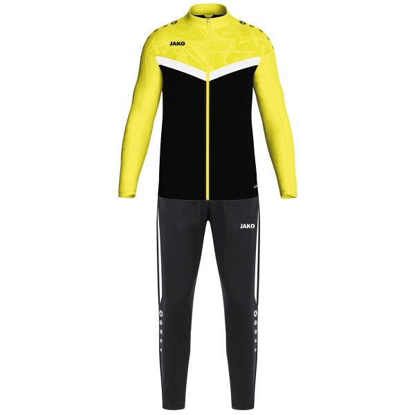 Jako Polyesteranzug Iconic - schwarz/soft yellow