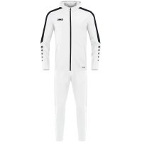 Jako Trainingsanzug Polyester Power mit Kapuze - weiß