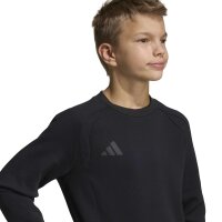 adidas Tiro Travel Crew Kids Sweatshirt Kinder - black/black