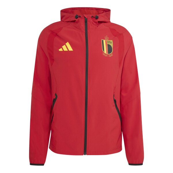 adidas Belgien Tiro Tech Windbreaker Mit Durchgehendem Reißverschluss Herren - team power red 2
