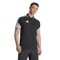 adidas Tiro 26C Polo Poloshirt Herren - black/light onix/white