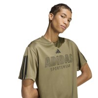 adidas House Of Tiro Wordmark T-Shirt Herren - olive strata/black