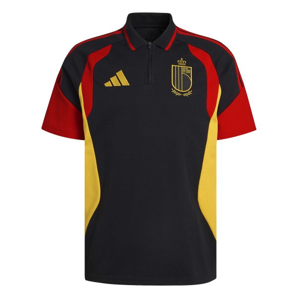 adidas Belgien 26 Tiro Poloshirt Herren - black