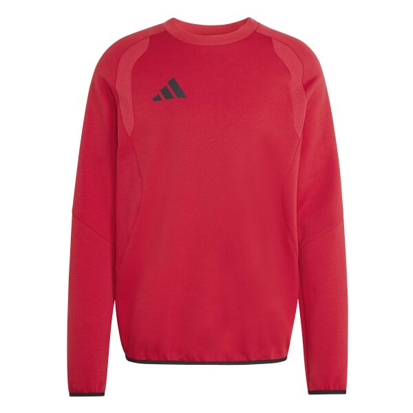 adidas Tiro Travel Crew Sweatshirt Herren - team power red 2/black