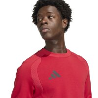 adidas Tiro Travel Crew Sweatshirt Herren - team power red 2/black