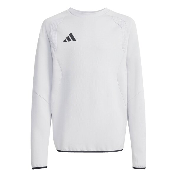 adidas Tiro Travel Crew Kids Sweatshirt Kinder - team light grey/black