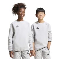 adidas Tiro Travel Crew Kids Sweatshirt Kinder - team light grey/black