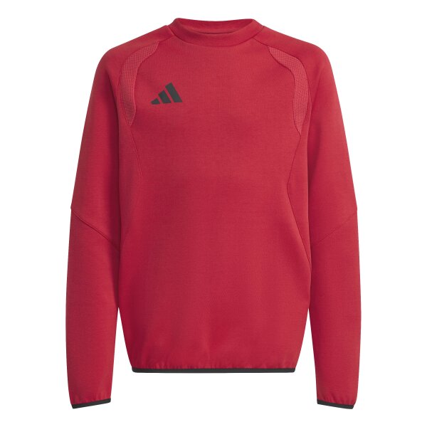 adidas Tiro Travel Crew Kids Sweatshirt Kinder - team power red 2/black