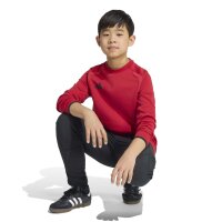 adidas Tiro Travel Crew Kids Sweatshirt Kinder - team power red 2/black