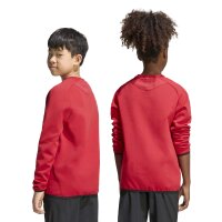 adidas Tiro Travel Crew Kids Sweatshirt Kinder - team power red 2/black