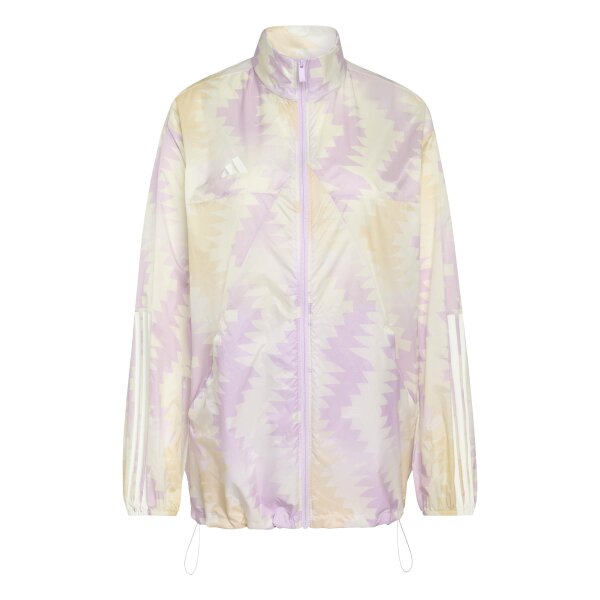 adidas House Of Tiro X Common Goal Aop Windbreaker Damen - wonder white/off white/ice lavender/multicolor
