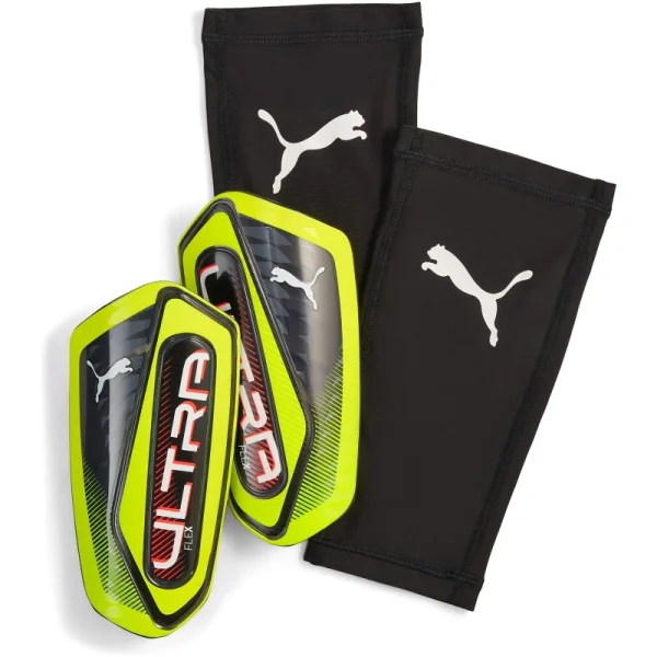 Puma ULTRA Flex Sleeve Schienbeinschoner - Yellow Alert-PUMA Black