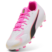 Puma King 20 Match FG/AG Fußballschuh Kinder - white/poison pink/bright aqua