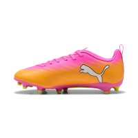 Puma Ultra 6 Play FG/AG Kinder - Poison Pink-PUMA White-Sun Stream-Bright Aqua-PUMA Black