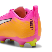 Puma Ultra 6 Play FG/AG Kinder - Poison Pink-PUMA White-Sun Stream-Bright Aqua-PUMA Black
